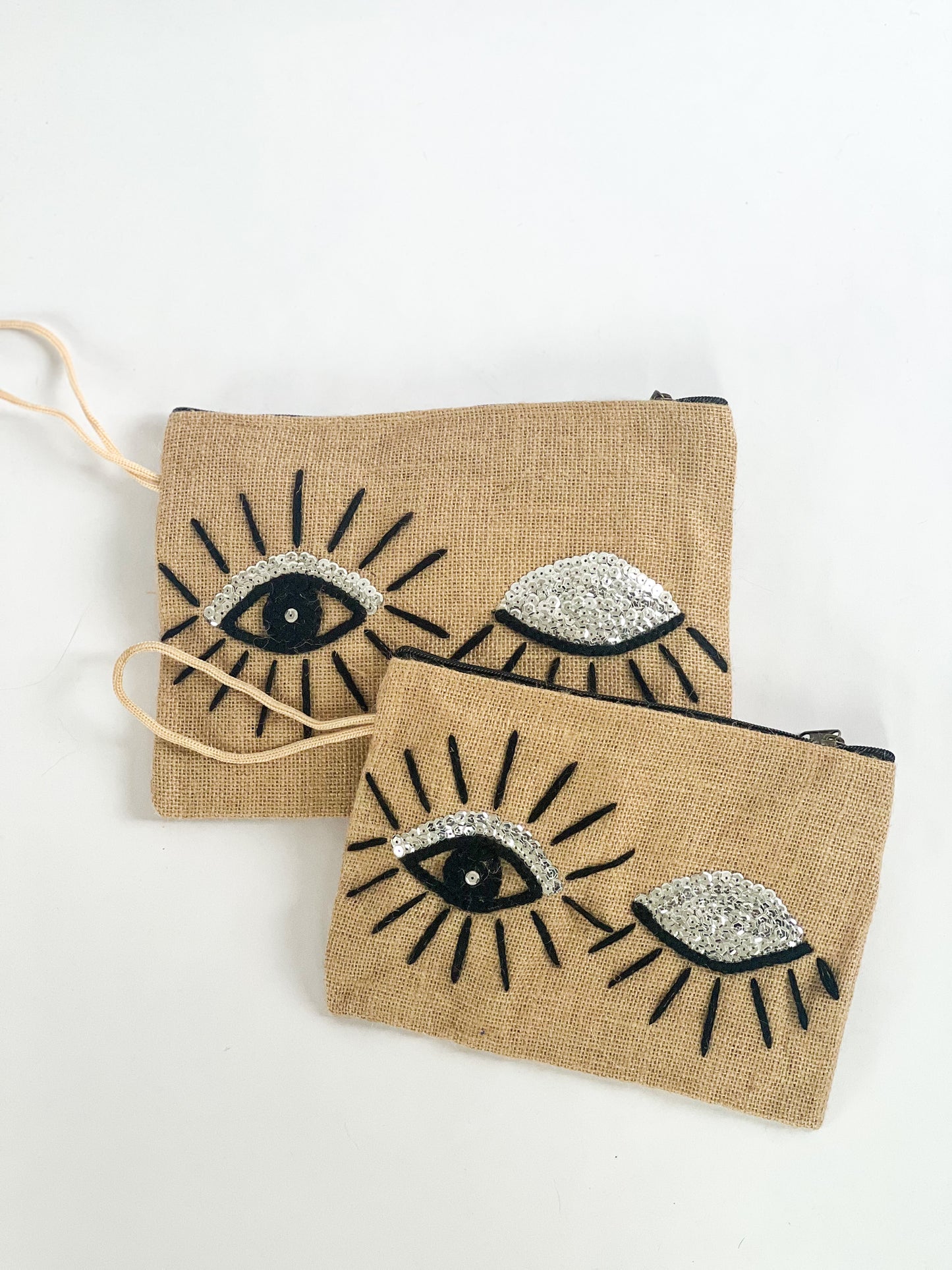 Burlap Silver “Wink” Wrist Bag