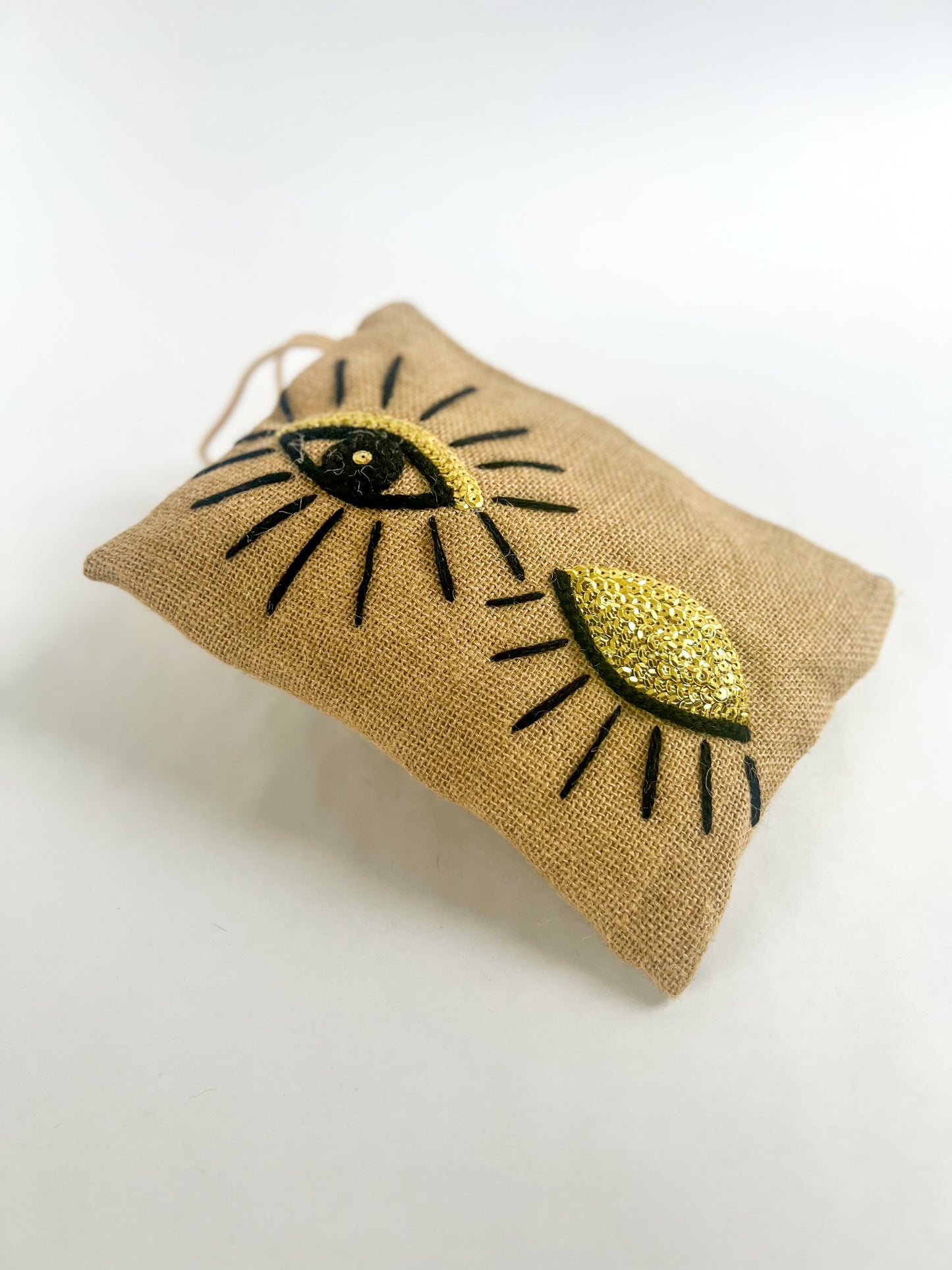 Burlap Gold “Wink” Wrist Bag