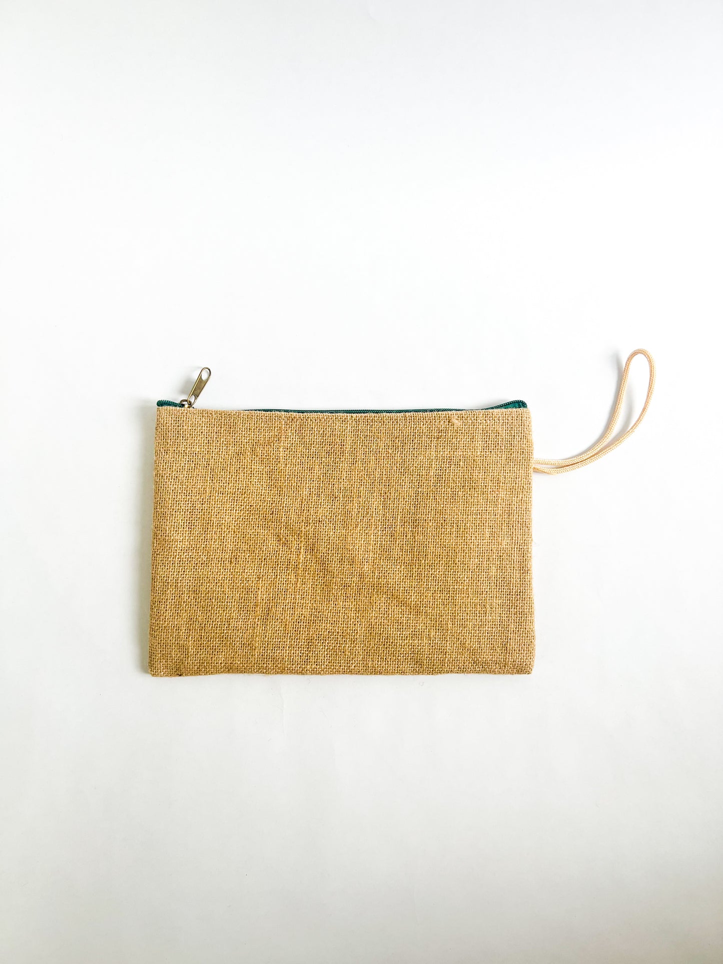 Burlap "Cactus" Wrist Bag