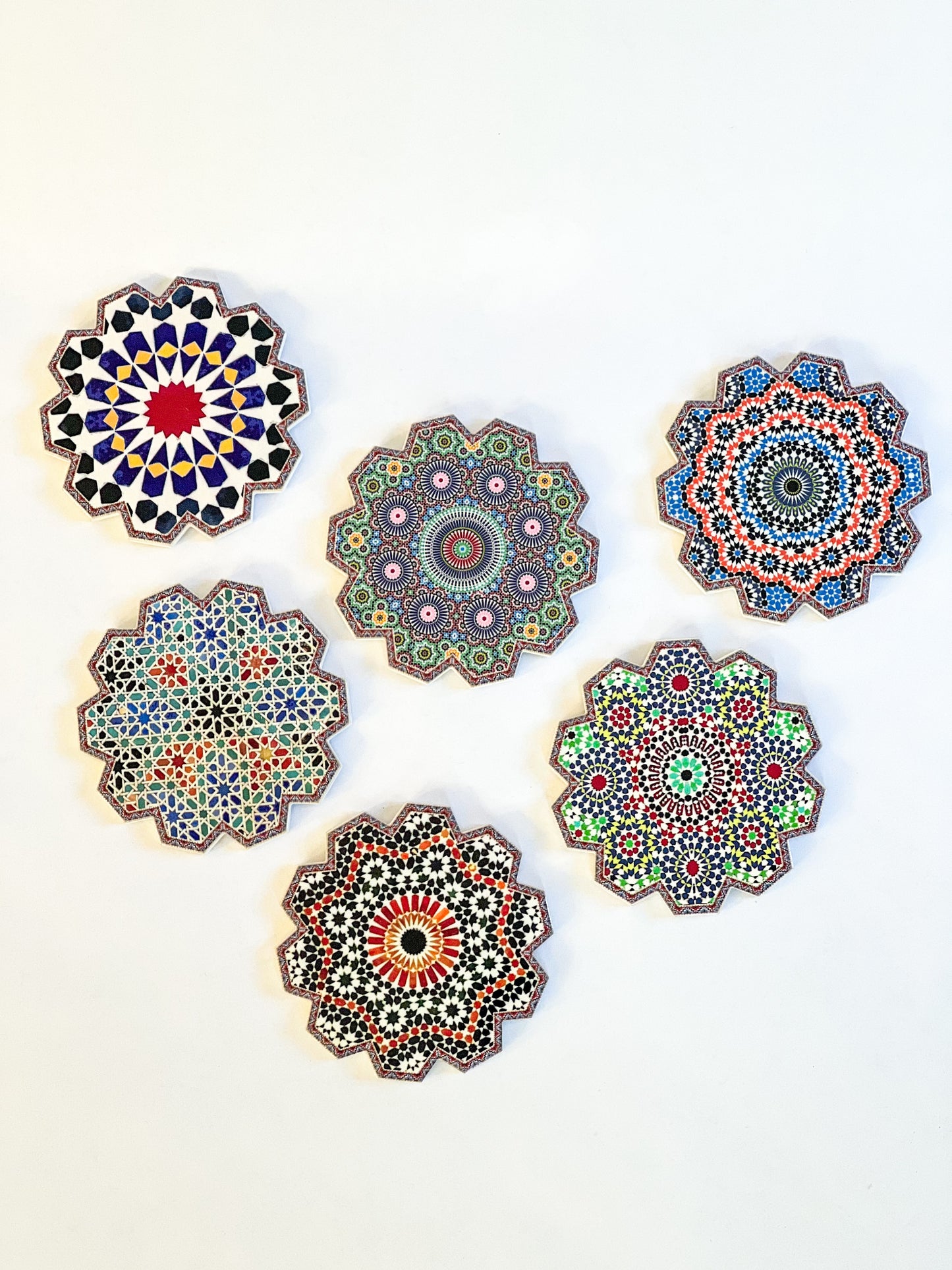 Moroccan Zelige Coaster Set