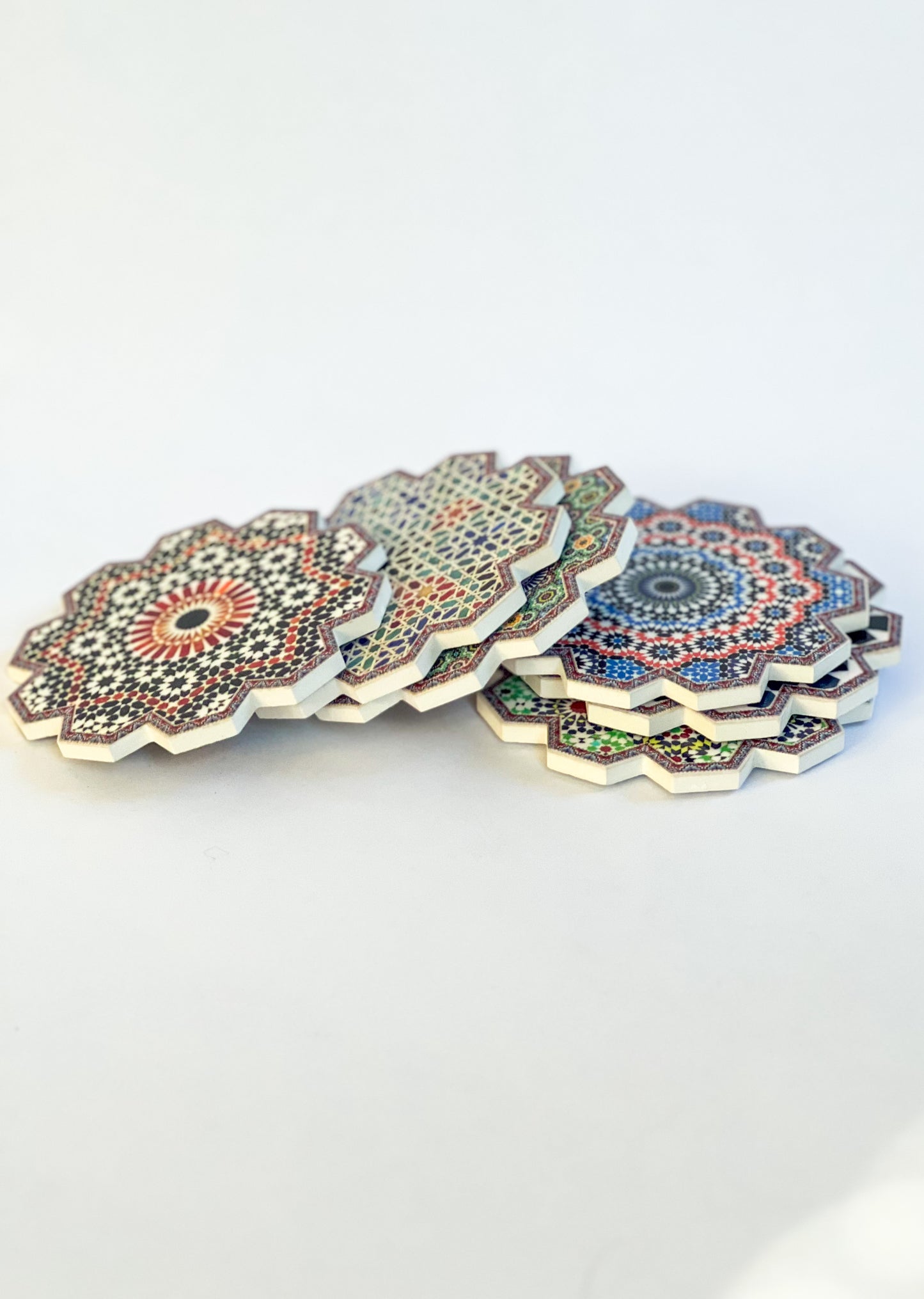 Moroccan Zelige Coaster Set