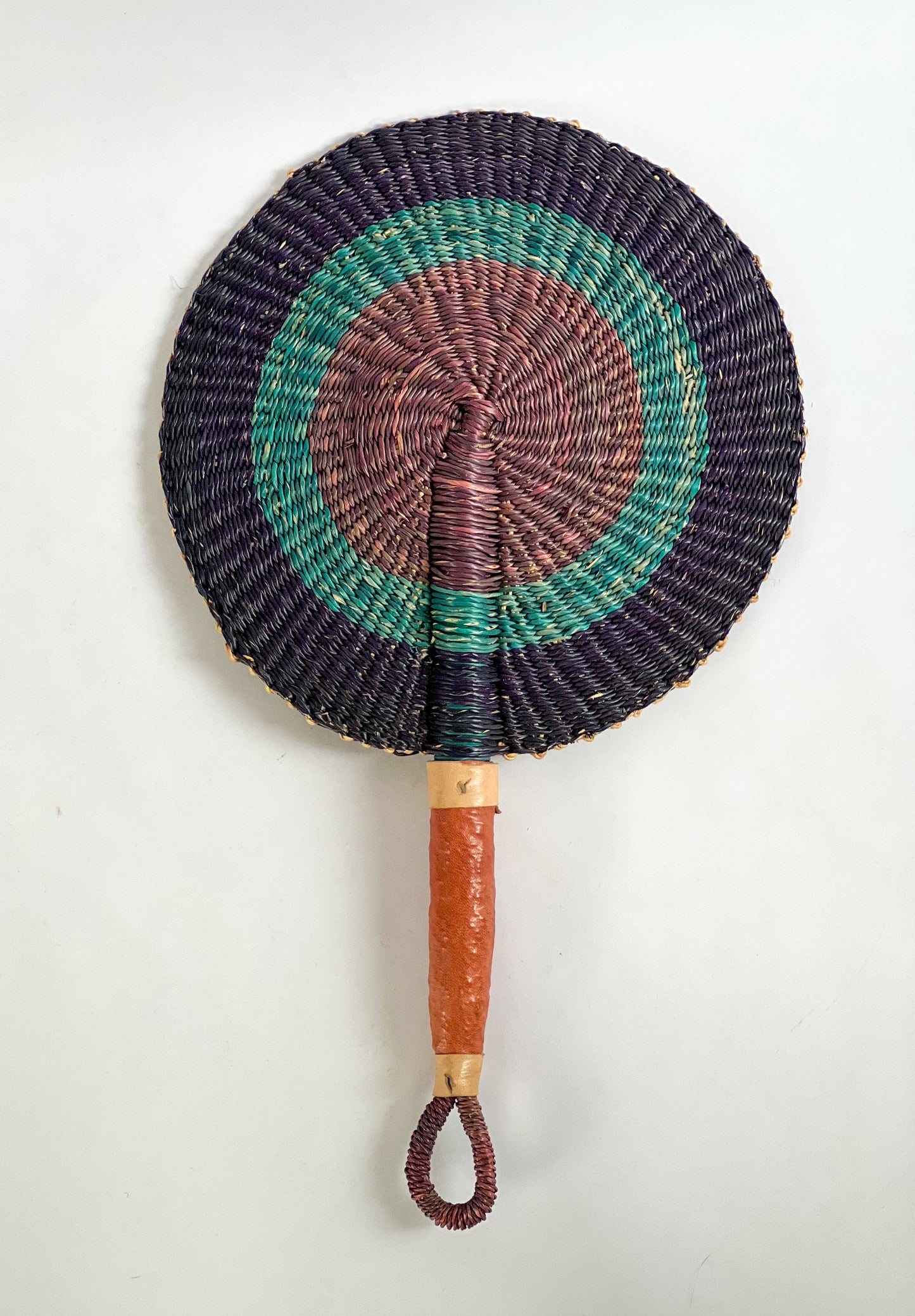 “Oasis” Hand Woven Fan