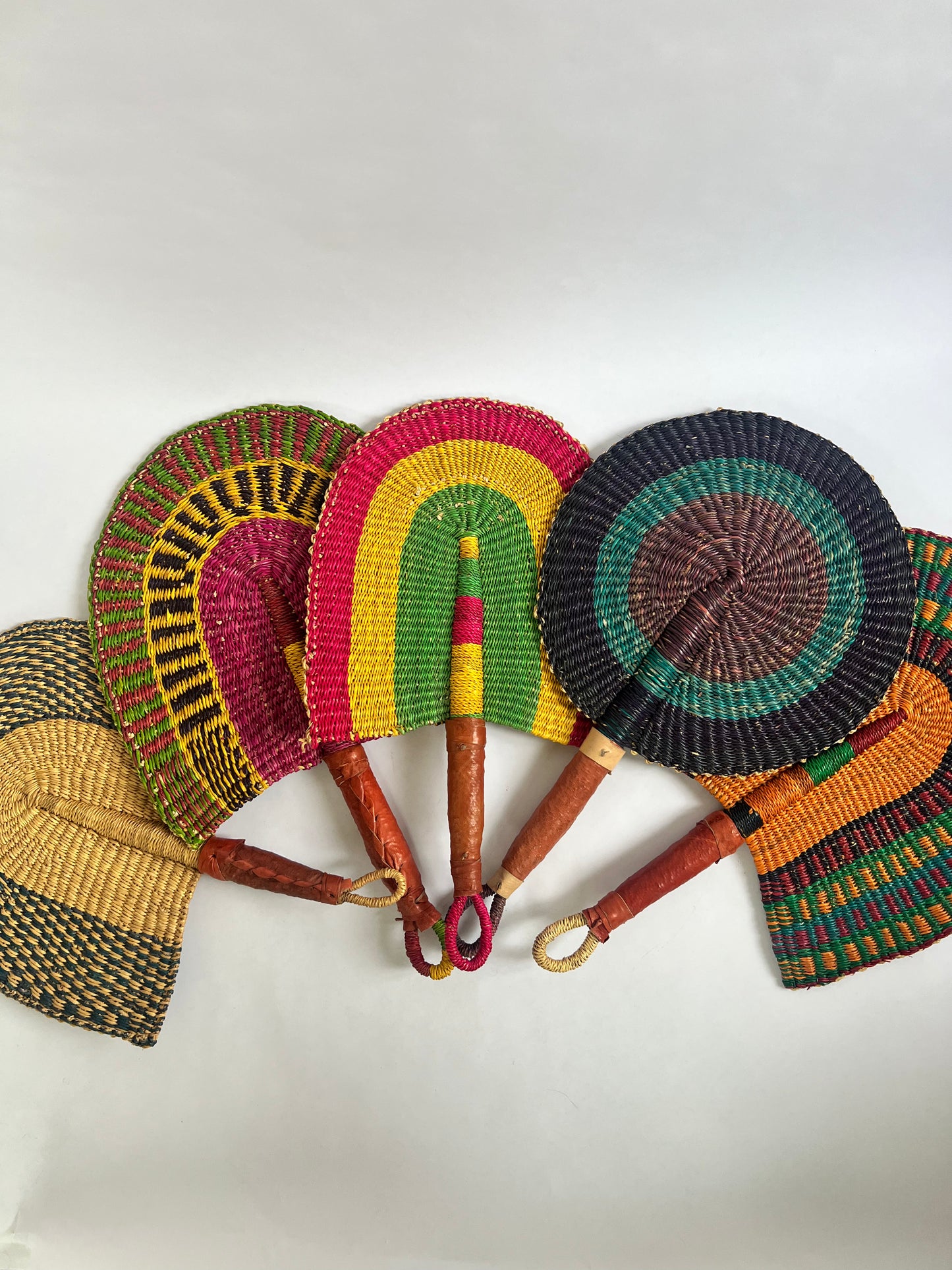 “Dune” Hand Woven Fan