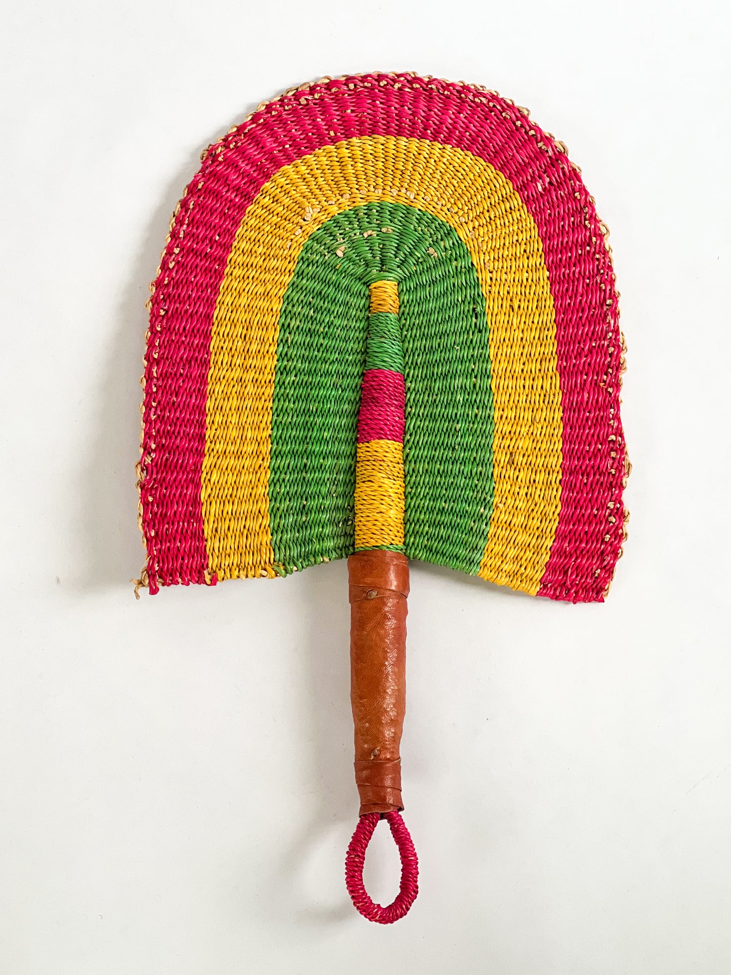 “Rasta” Hand Woven Fan