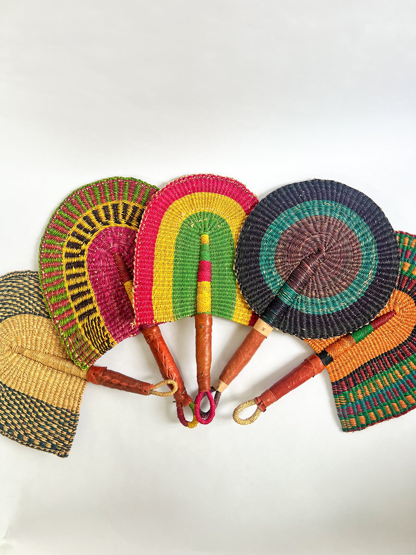 “Rasta” Hand Woven Fan