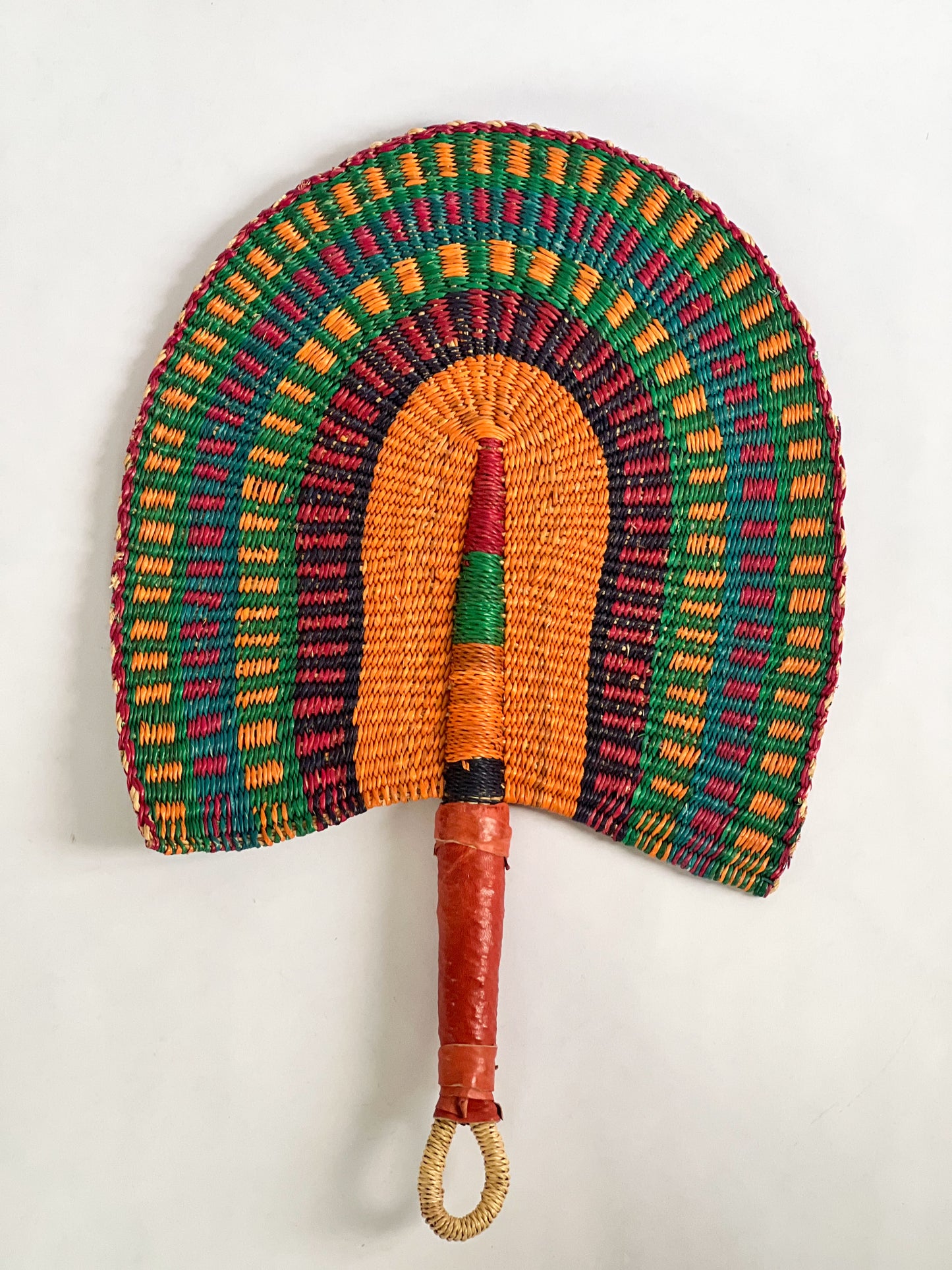 “Tangier” Hand Woven Fan
