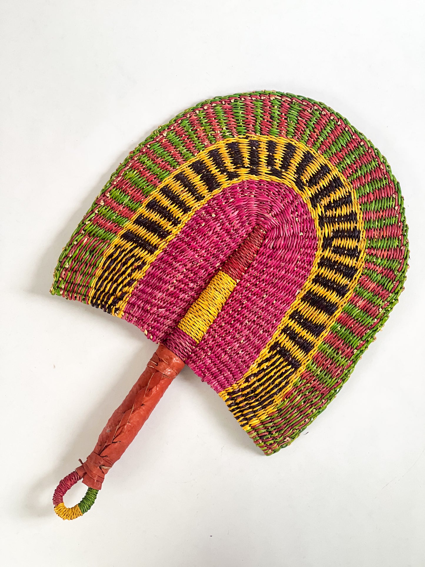 “Sunset” Hand Woven Fan
