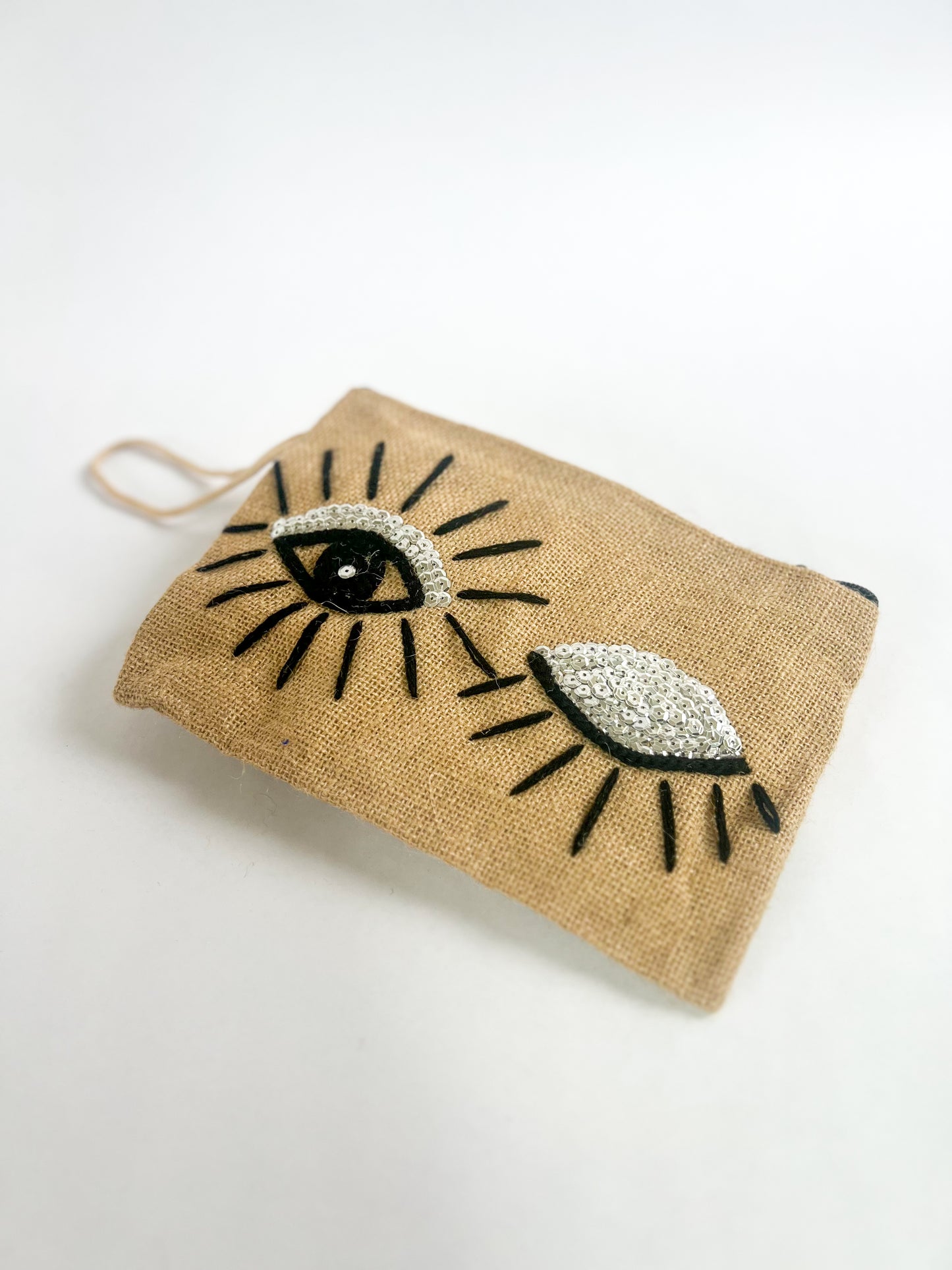 Burlap Silver “Wink” Wrist Bag