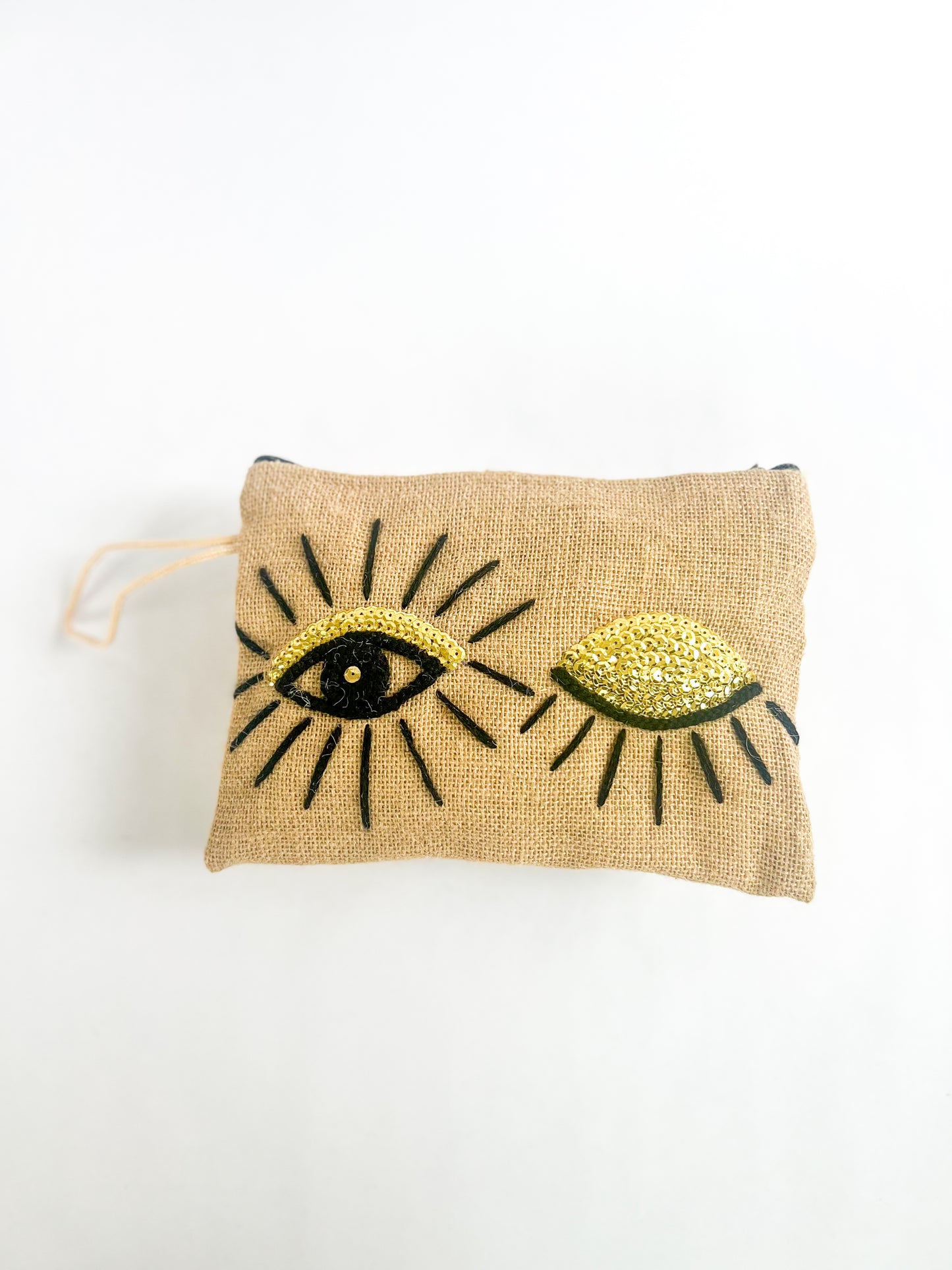 Burlap Gold “Wink” Wrist Bag