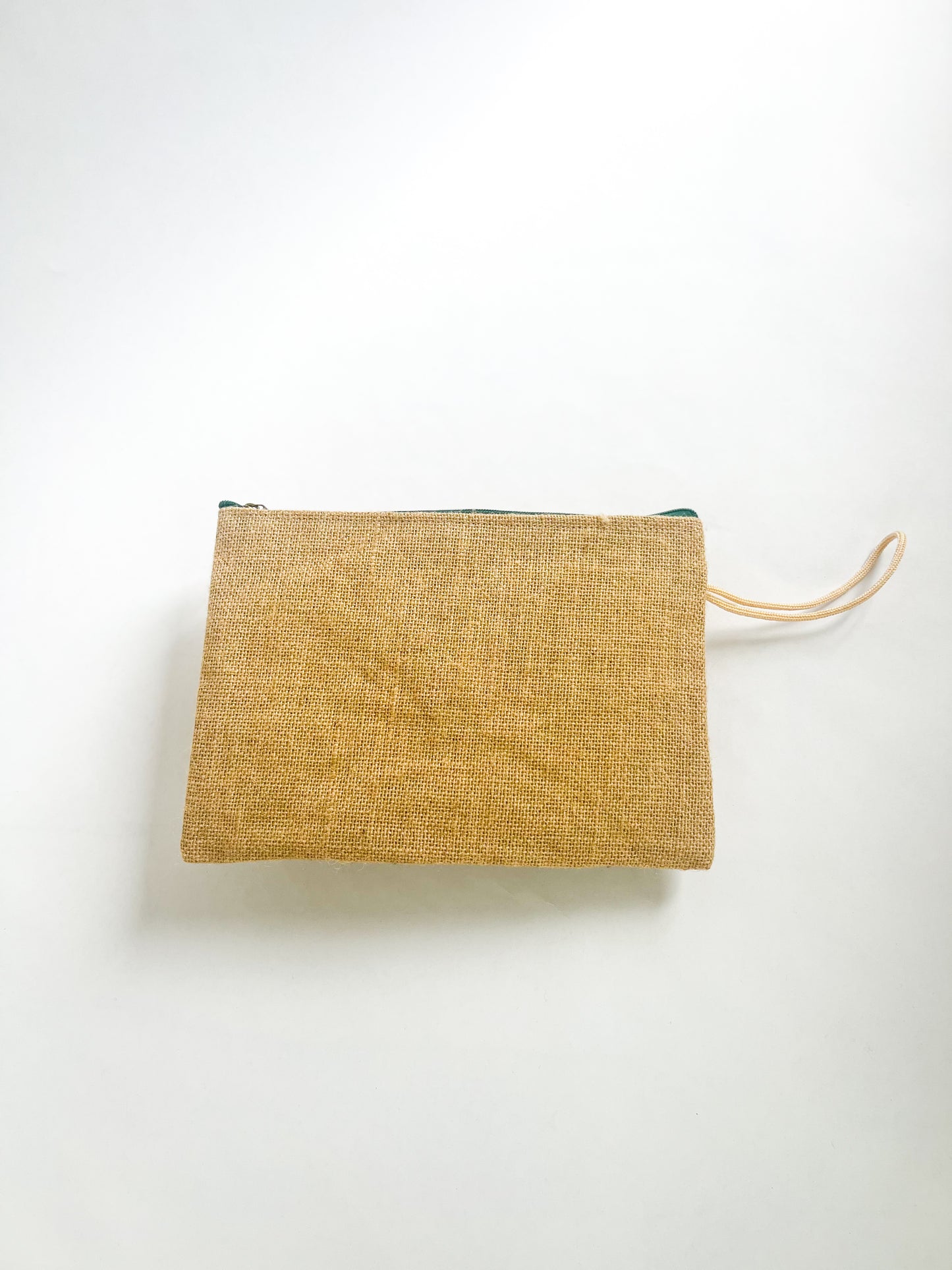 Burlap "Cactus" Wrist Bag