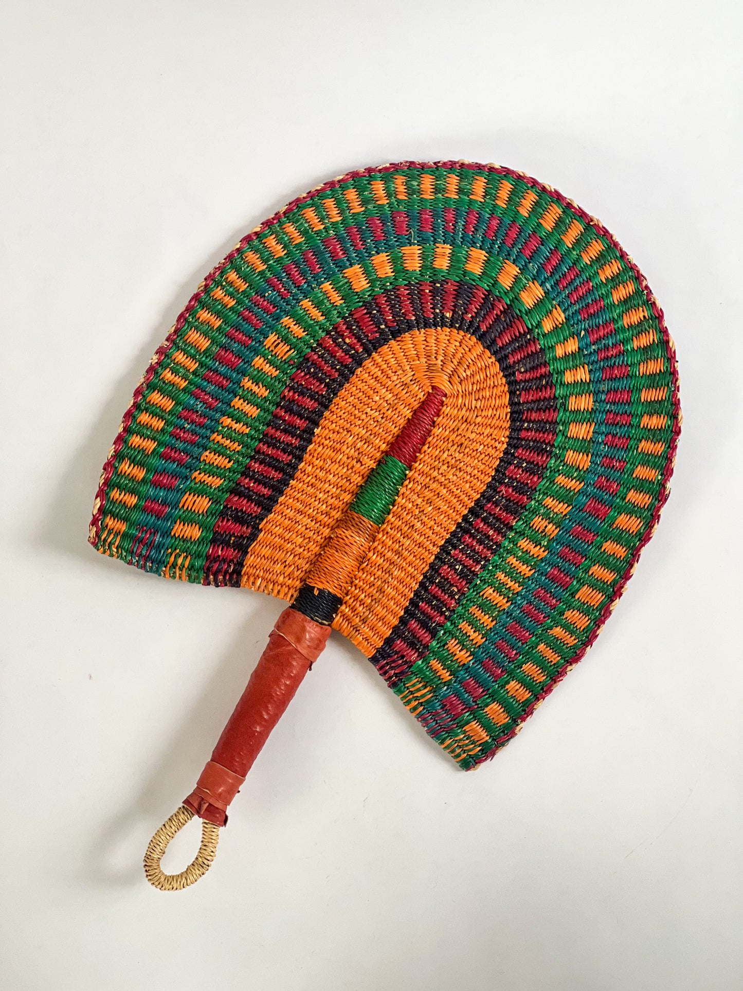 “Tangier” Hand Woven Fan