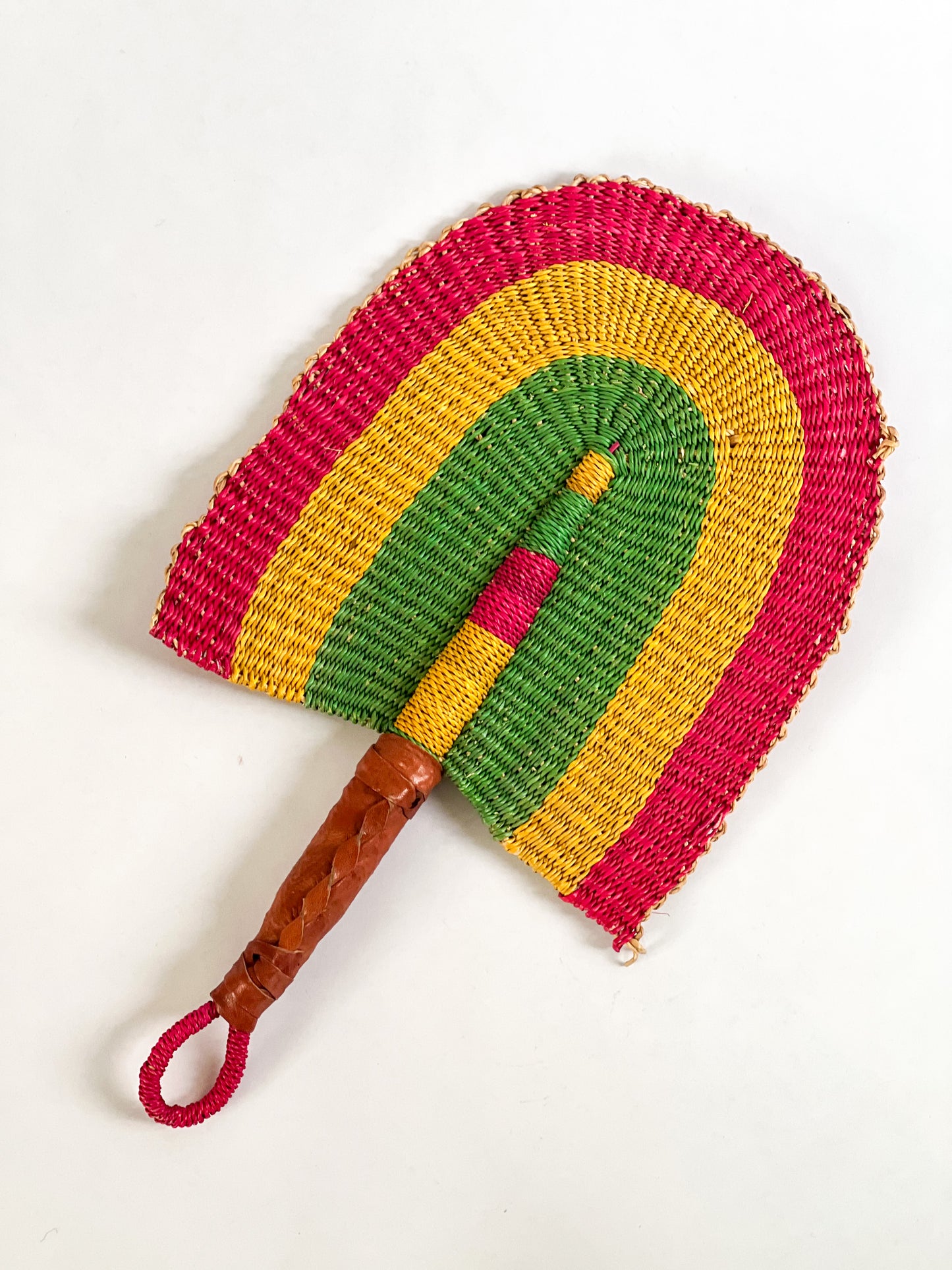 “Rasta” Hand Woven Fan