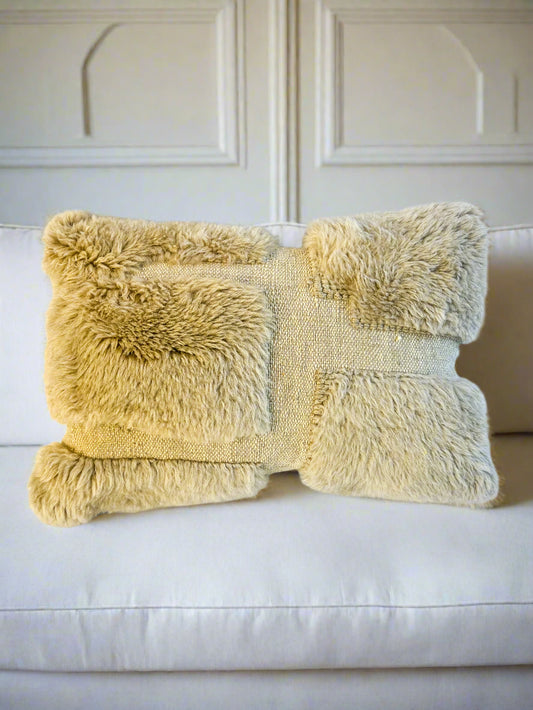 Handmade, Moroccan, lambswool, pillow